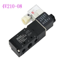 factory direct quality 4v210 08 solenoid valve airtac type black