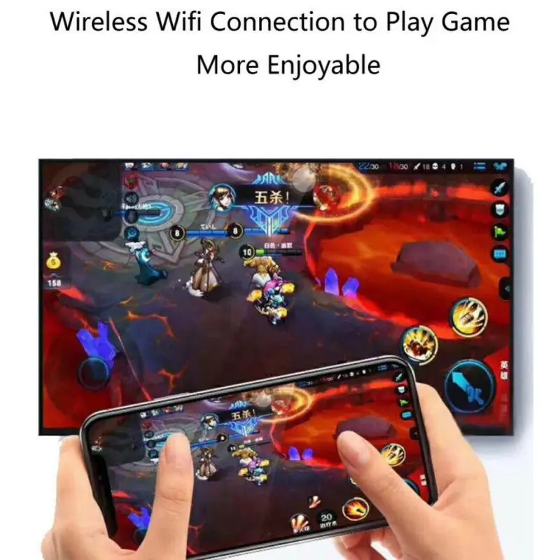 Беспроводной адаптер для отображения USB Женский 2 в 1 HDTV WiFi видео мобильный