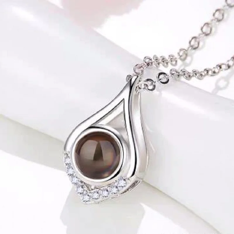

Women 100 Languages I Love You Projection Pendant Romantic Love Wedding Valentines Girl Friend Pendant Marry Anniversary Gifts
