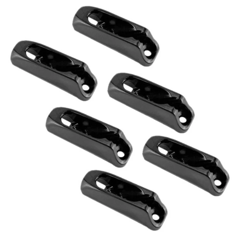 

6Pcs Canoe Kayak Cord Lock Rudder Control Nylon Self-Lock Rope Cord Tensioner Runner Anchor Jam Cleat Boat Accessories