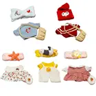 30 см маленькая Желтая утка аксессуары для одежды плюшевая игрушка набор очков шляпа аксессуары для кафе утка детский подарок на день рождения