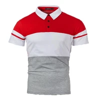 summer men polo men shirt short sleeve polo shirt contrast color polo streetwear casual fashion men tops new clothing 2021