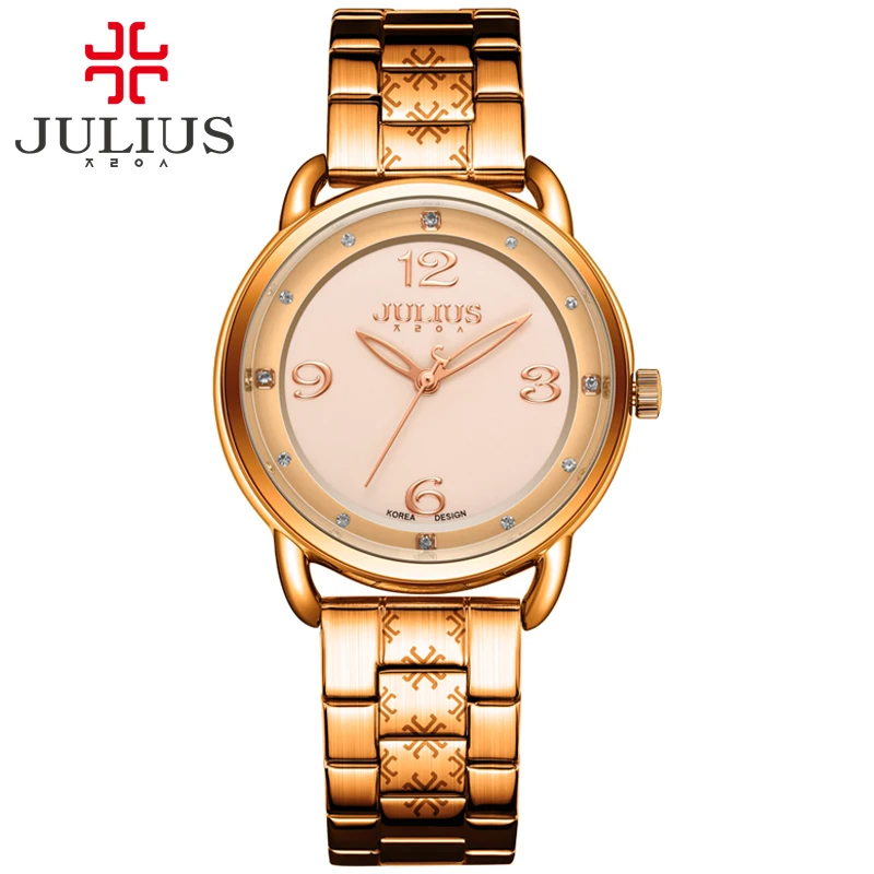 

JULIUS Casual Whatches Women Watches Top Brand Luxury With Logo Stainless Steel Rose Gold Silver Classic Business Relojes JA-936