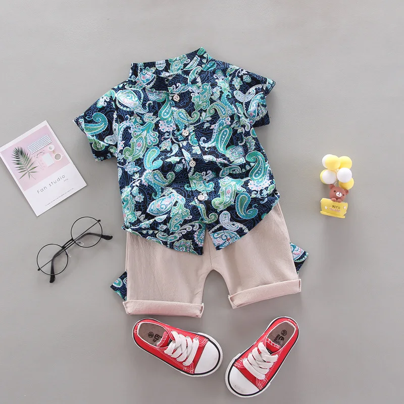 

New Summer Fashion Kids Clothes Children Boys Girls Cartoon Shirt Shorts 2Pcs/sets Baby Infant Clothing Toddler Casual Tracksuit