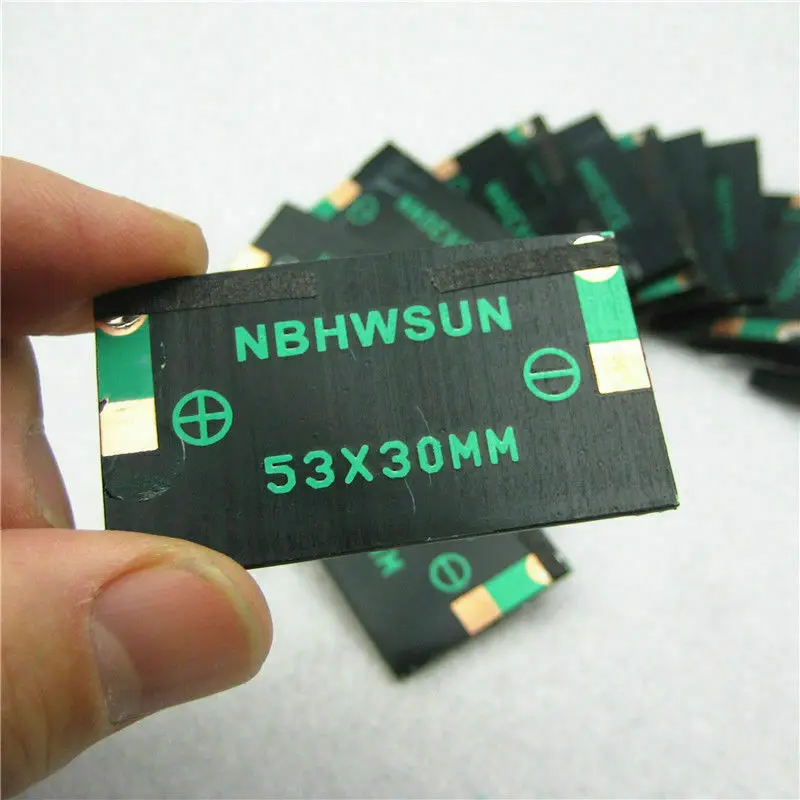 

10Pcs/Lot DIY Toy 5V 30mA 53X30mm Micro Mini Small Power Solar Cells Panel Wholesale DIY Sun Panel