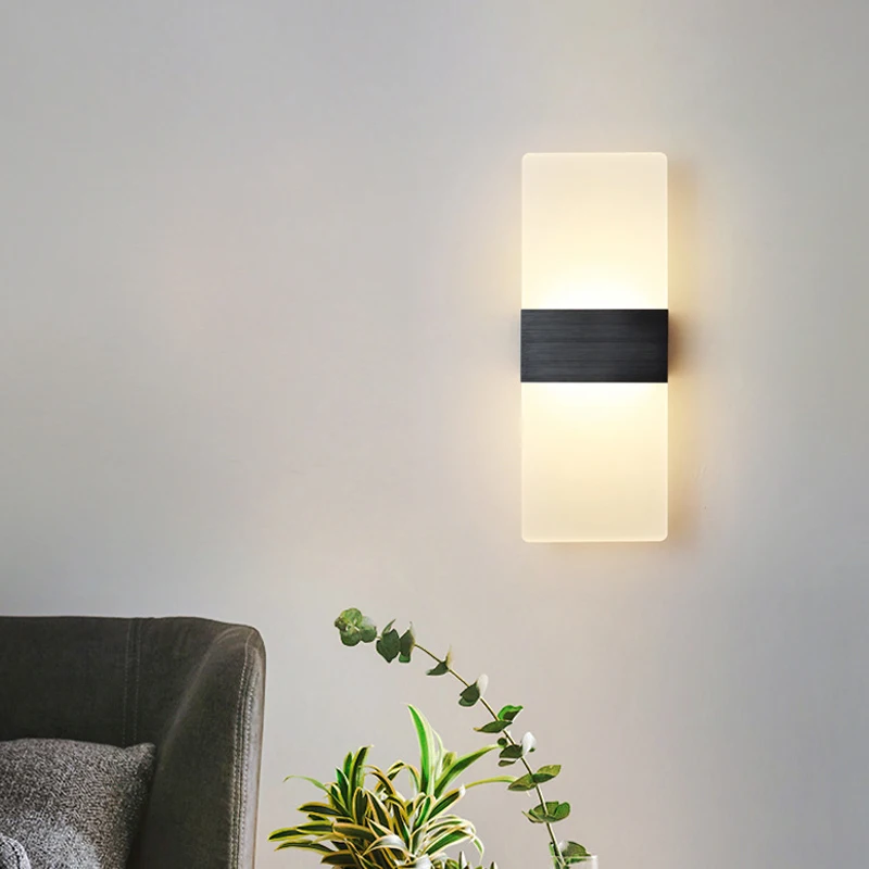 

Modern Acrylic Wall Sconce Lamp Indoor Lighting Led Wall Lamps Stair Light Home Decor Bedroom Night Lamp Bathroom Light Fixtures