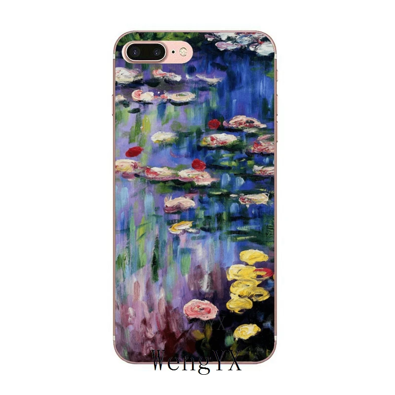 Чехол Monet Garden Lotus для iPhone 11 Pro XS Max XR X 8 7 6 6S Plus 5 5S SE силиконовый мягкий чехол - Цвет: Lotus-New-C-02