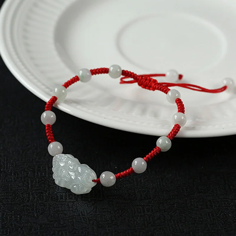 Женские браслеты Jadeite изумрудные бусины гранат круглые шарики подарок для женщин