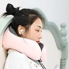 U-образная подушка с эффектом памяти, дорожная Шейная подушка, Шейная подушка, Массажная U-образная подушка AT172