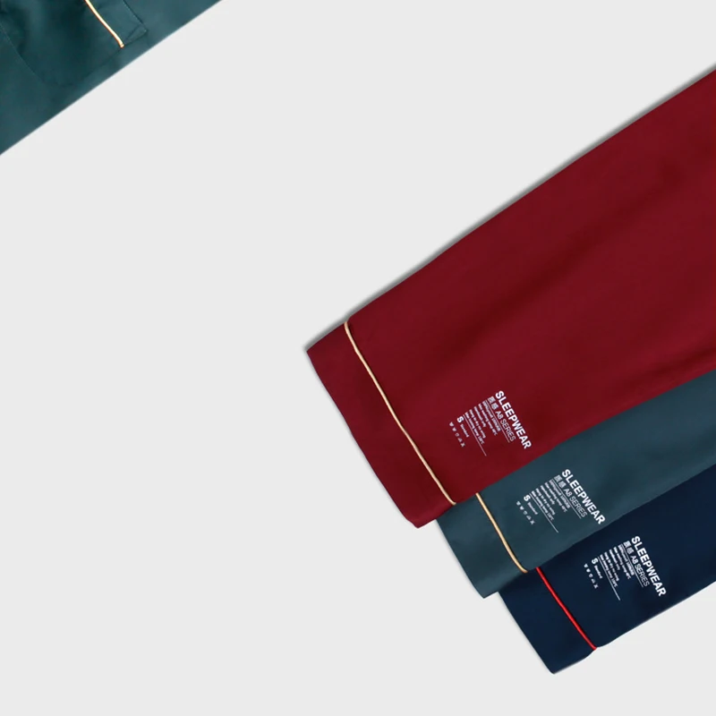 

New Spring Full Length Homewear High Quality Tencel Solid Women Pajamas A8206