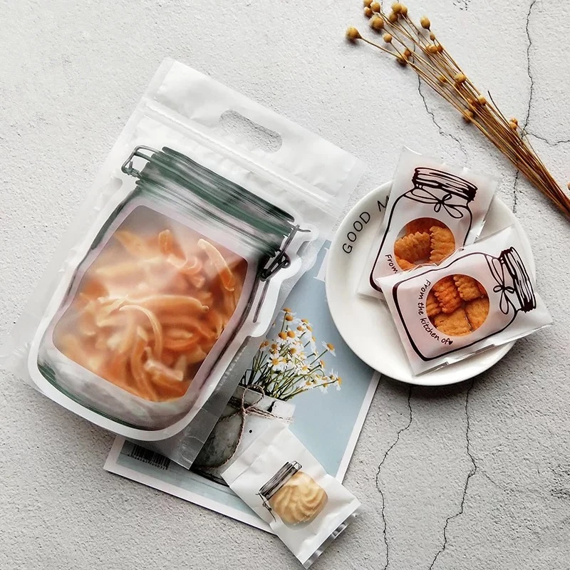 10 шт. самоклеящиеся пакеты для печенья пластиковые подарочные бутылок конфет