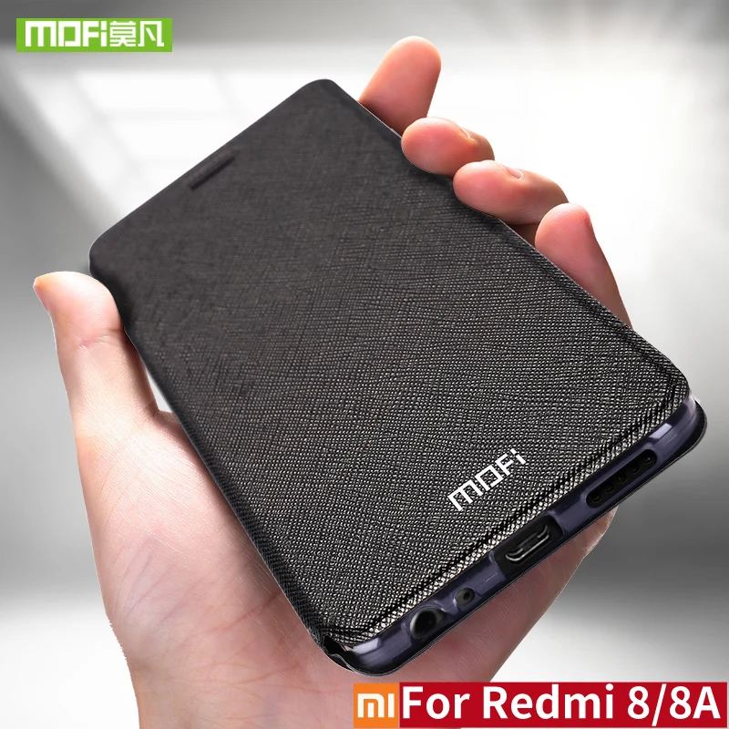 Чехол для Xiaomi Redmi 8 Pro чехол 8A флип Кожа Mofi 360 противоударный чехол|Бамперы| |
