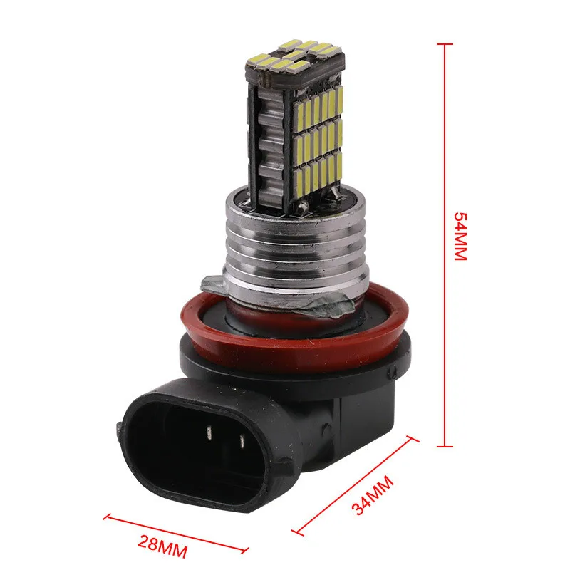 2 шт. автомобиль H4 H7 H8 H11 Led 9005 9006 4014 45SMD Противотуманные фары дневного света лампы