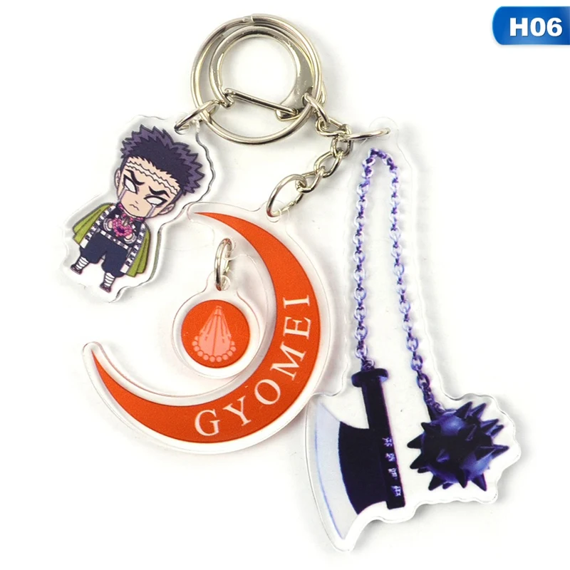 

Anime Acrylic Demon Slayer Kimetsu no Yaiba Keychain 2020 llavero Decoration
