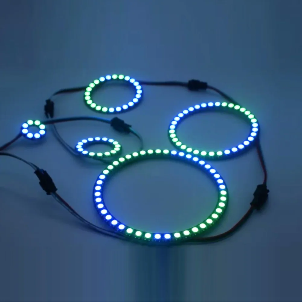 USB WS2812B 5050 RGB кольцо с 14/клавишами RF комплект светодиодных контроллеров WS2812