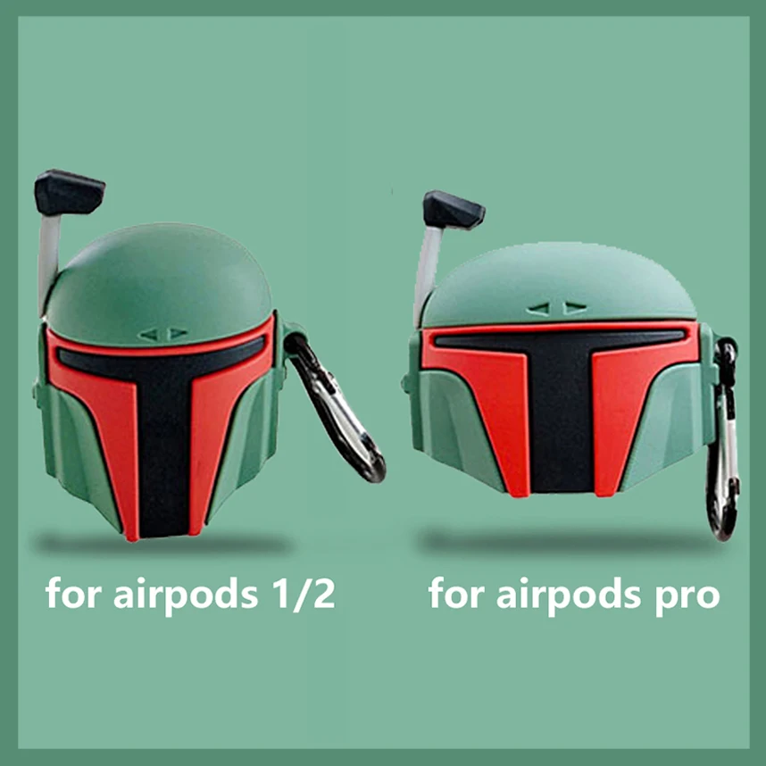 

Чехол для Airpods PRO с мандалором, силиконовый чехол с изображением героев мультфильма «Звездные войны», Boba Fett, Airpods, чехол для Airpod 2 1