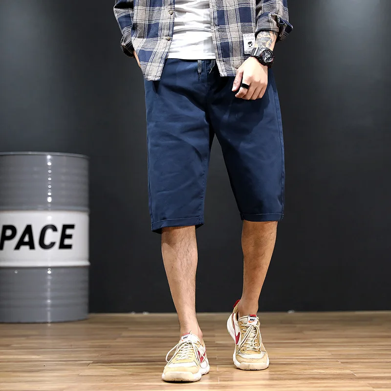 

Summer New Style Men's Casual Fattening Pants Multi Color Men's Loose Tie Rope Versatile Casual Shorts Trend