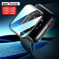 tempered glass for apple watch band 41mm 45mm 4238mm 3d film screen protector accessories iwatch series 7 6 5 4 3 se 40mm 44mm