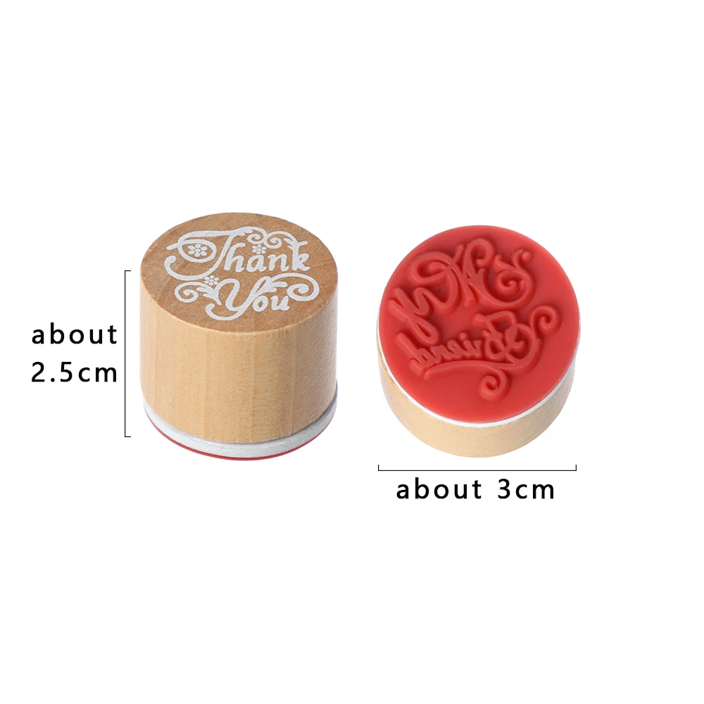 

Thank You/For You Blessing Greeting Words Wood Rubber Stamp DIY Scrapbook Cards Daily Planner Decor Handmade Letter Stamp
