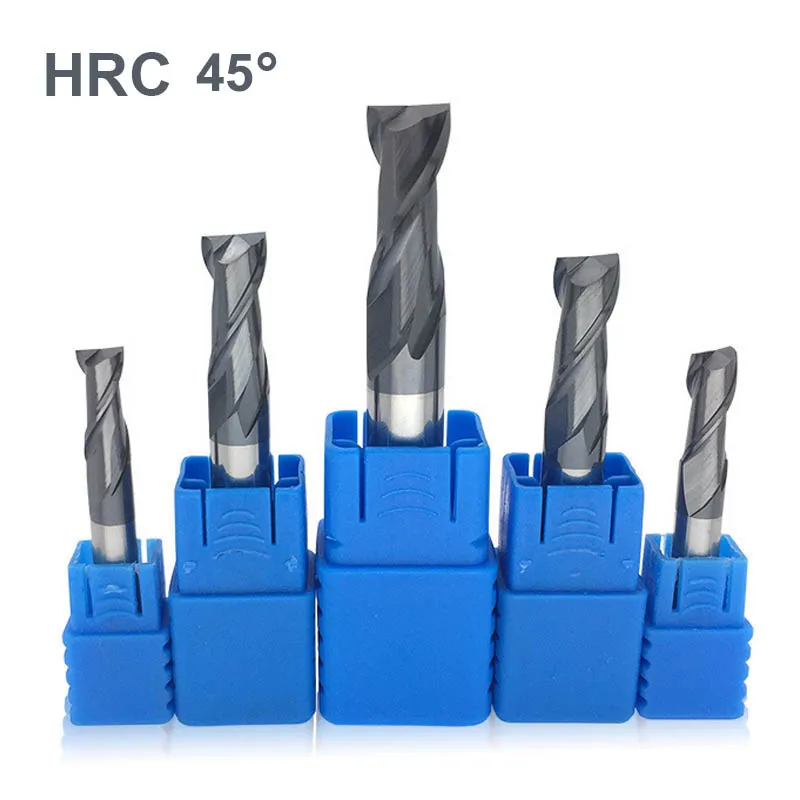 Концевая фреза из карбида вольфрама 45 градусов 2 канавки|Фреза| |