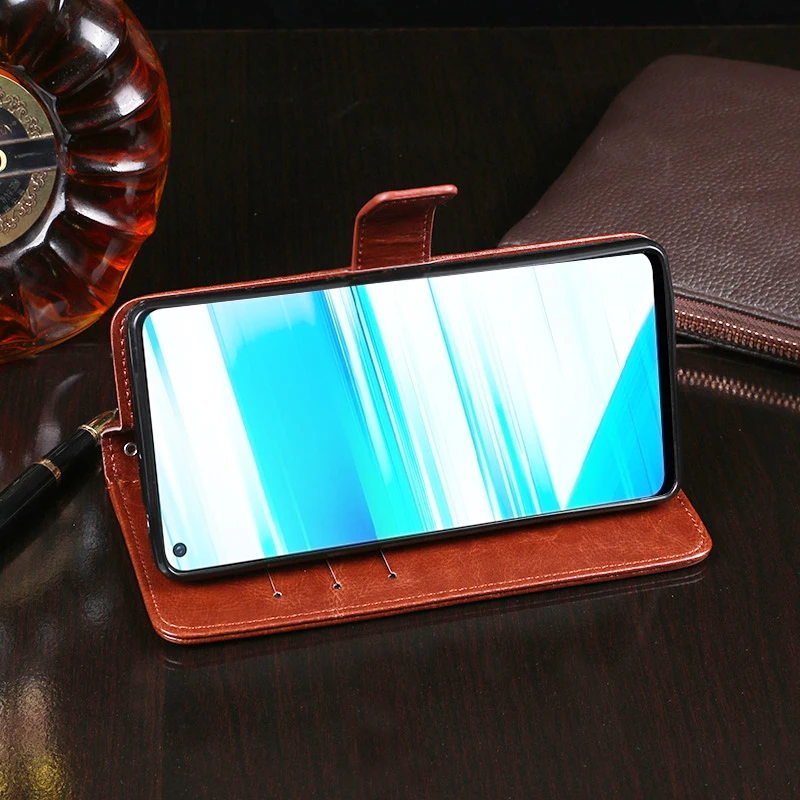 ITien Магнитный защитный чехол-книжка из резиновой кожи для телефона Vivo Y17 Z5X TPU
