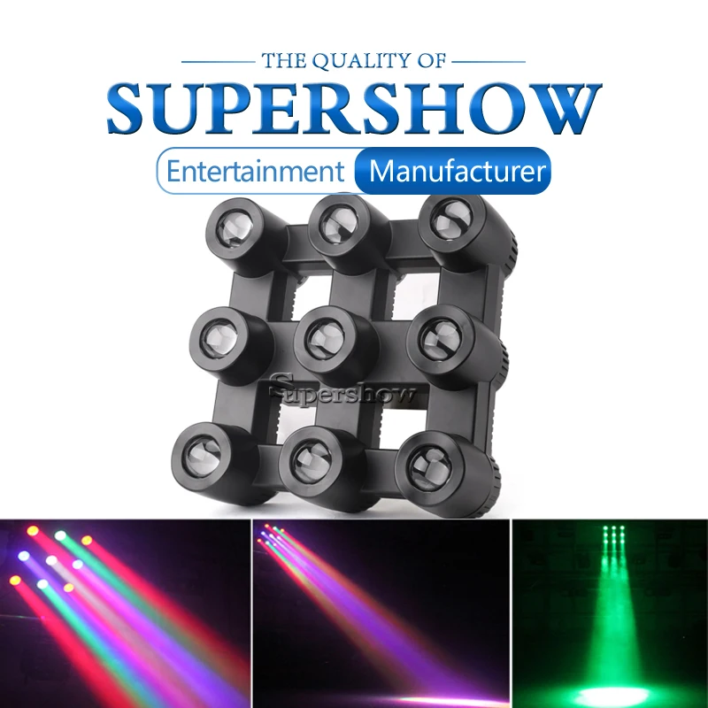 9*40 Вт этап с новой уникальной технологией рассеивания DMX512 RGBW 4in1 Multi Цвет девять