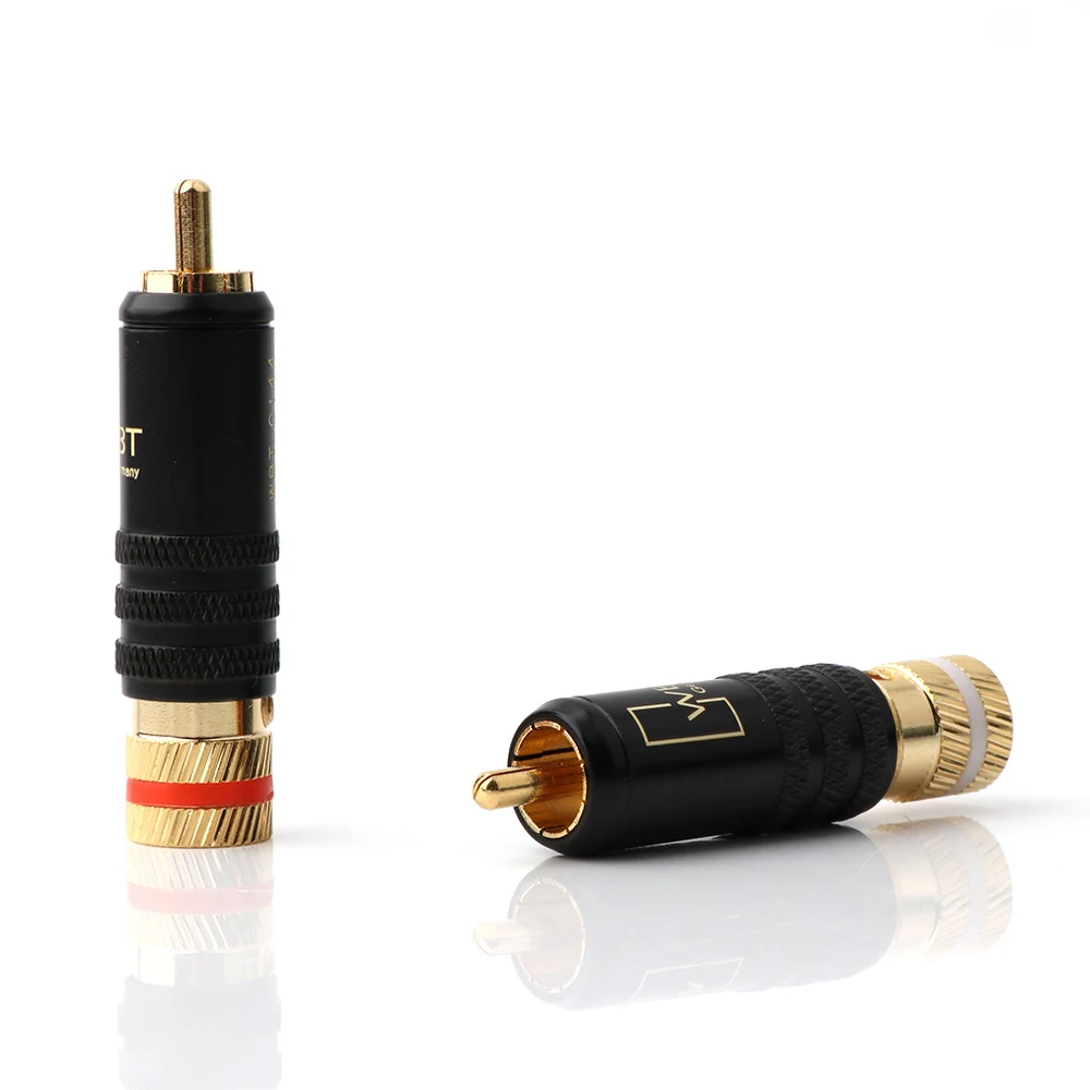 4 шт. WBT 0144 24k позолоченный RCA штекер HIFI аудио разъем|wbt rca|rca plug wbtrca wbt |