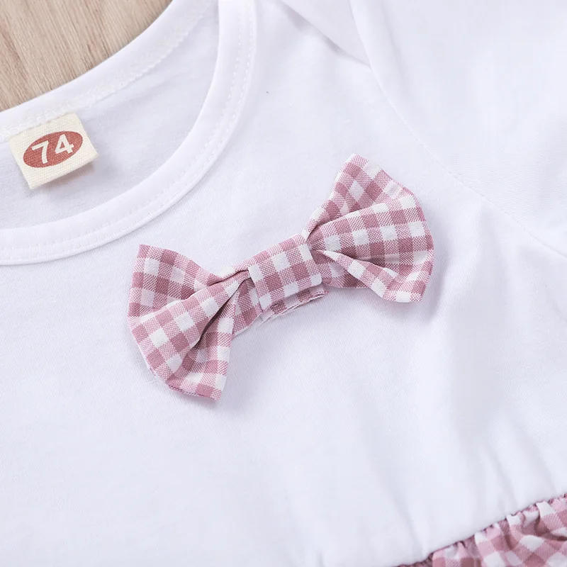 Одежда для маленьких девочек лето 2019 боди новорожденных белые комбинезоны с