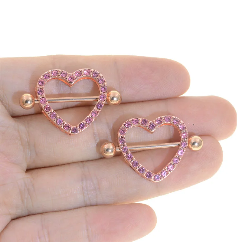 Кольцо для сосков с фианитом из нержавеющей стали|body jewelry|nipple rings piercingnipple ring |