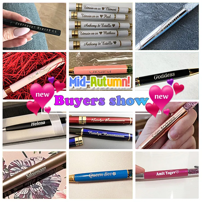 5pcs Special Wholesale Metal Pen Advertising Ball Colorful Stationery Touch Stylus Pens with custom logo | Канцтовары для офиса и