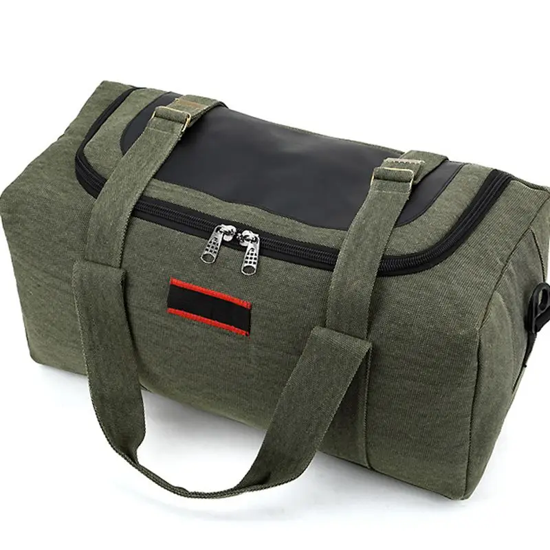 Водонепроницаемый холст Для мужчин дорожные сумки Сумка для путешествий на