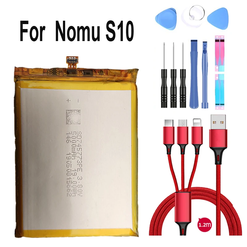 Новинка 100% полимерная умная фотобатарея 5000 мАч фотоаккумулятор для Nomu S10 +