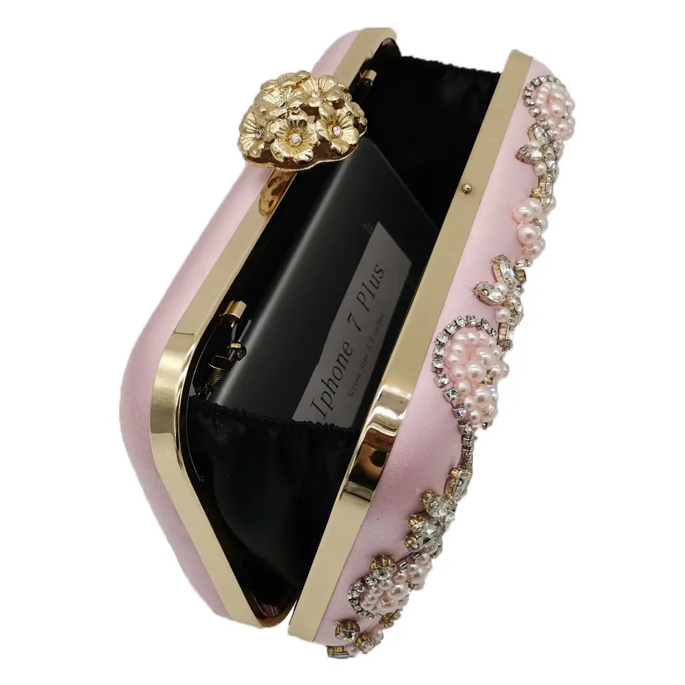 

17x11CM Handmade Beaded Rhinestone Dinner Bag Horizontal Flap Beaded Embroidered Bag Clutch Bag Evening Bag Chain Bag a6670