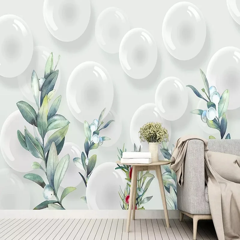 Объемные обои на заказ большие современные креативные с расширительным