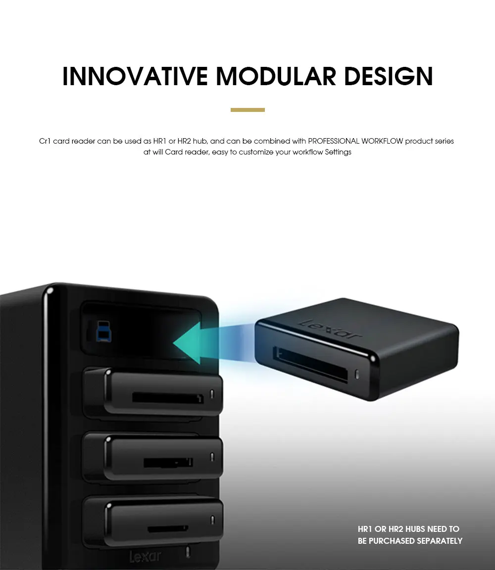 Lexar USB накопитель умное устройство считывания SF карт CR1 Профессиональный CFast 2 0
