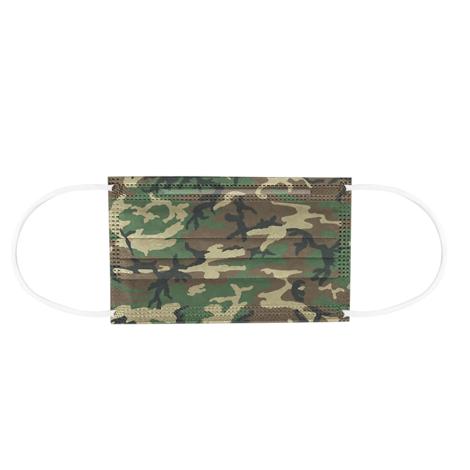 10 шт для взрослых одноразовые маски с камуфляжным принтом маска 3 слоя из