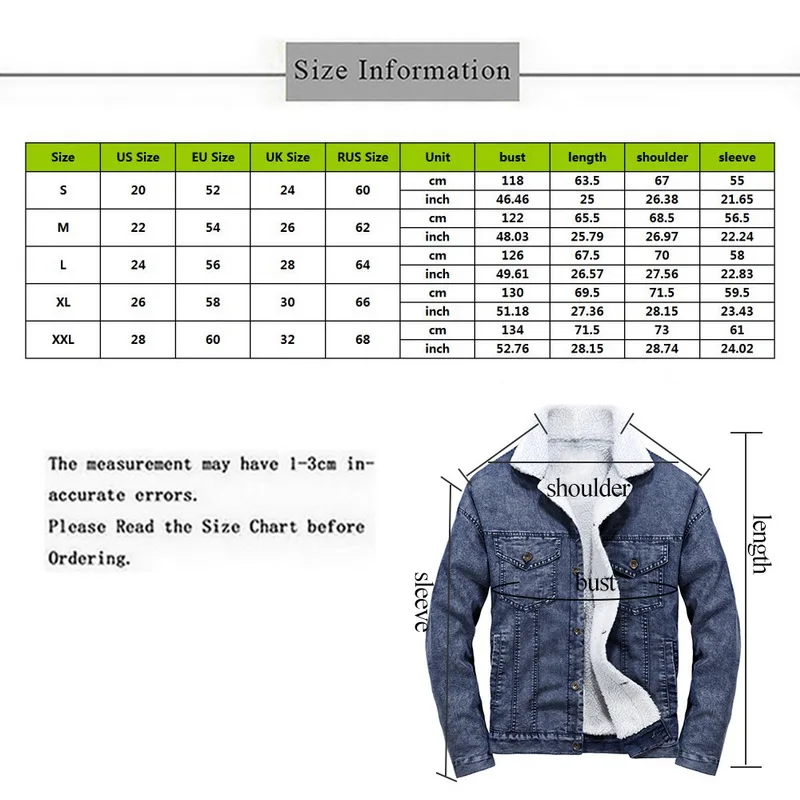 Vertvie Мужская зимняя джинсовая куртка Повседневная Толстая Флисовая теплая