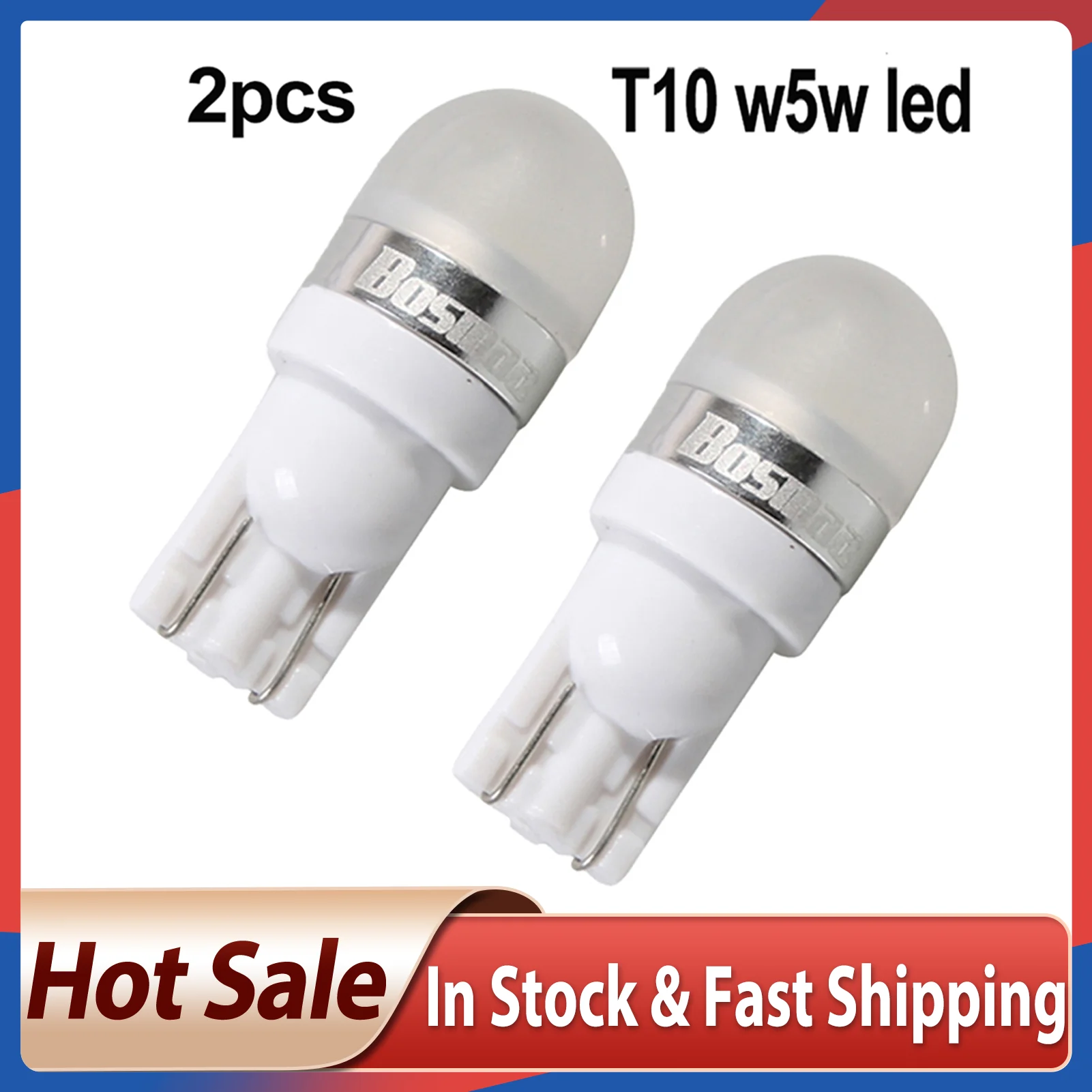 Ксеноновые белые светодиодные лампы Bosmaa T10 168 194 2825 W5W для стояночных огней или