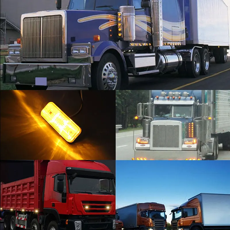 1 шт. 4 светодиодный боковой маркер световой индикатор лампы для автобуса