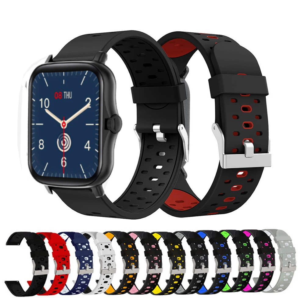 

Сменный ремешок 20 мм для смарт-часов COLMI P8 Plus/P8, силиконовый ремешок для часов COLMI P8 Mix/P8 Plus GT/P8 BR/P9/P12, браслет
