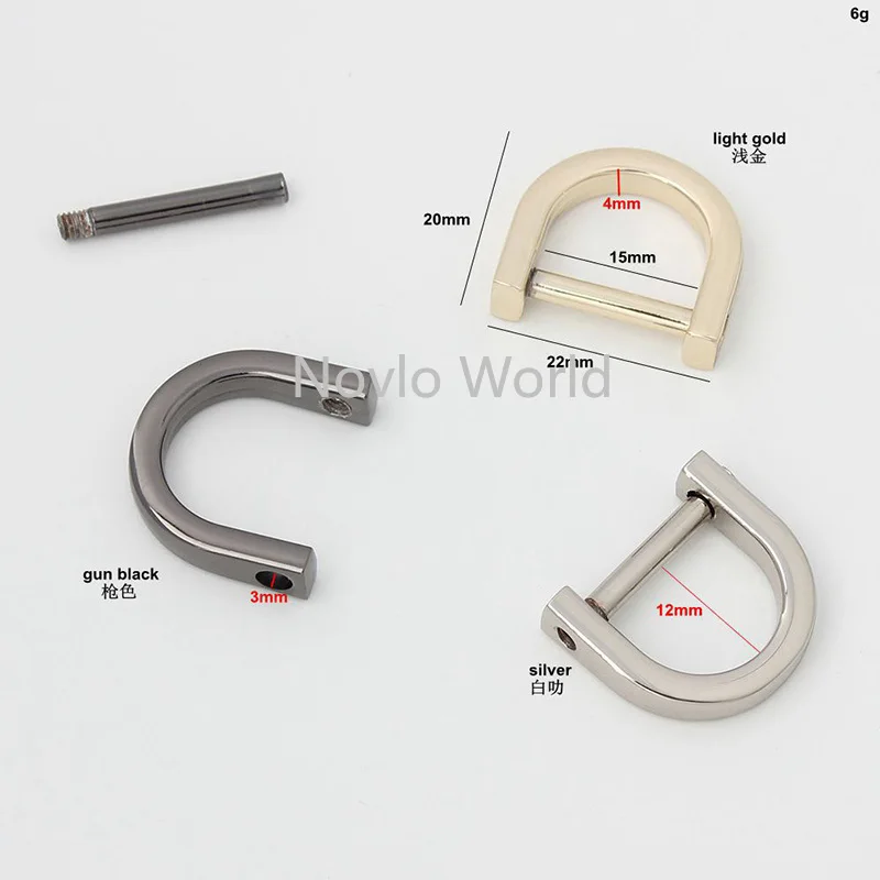 Винтовое d образное кольцо с квадратным краем 16 мм 50 100 шт.|bag hardware|metal accessories for