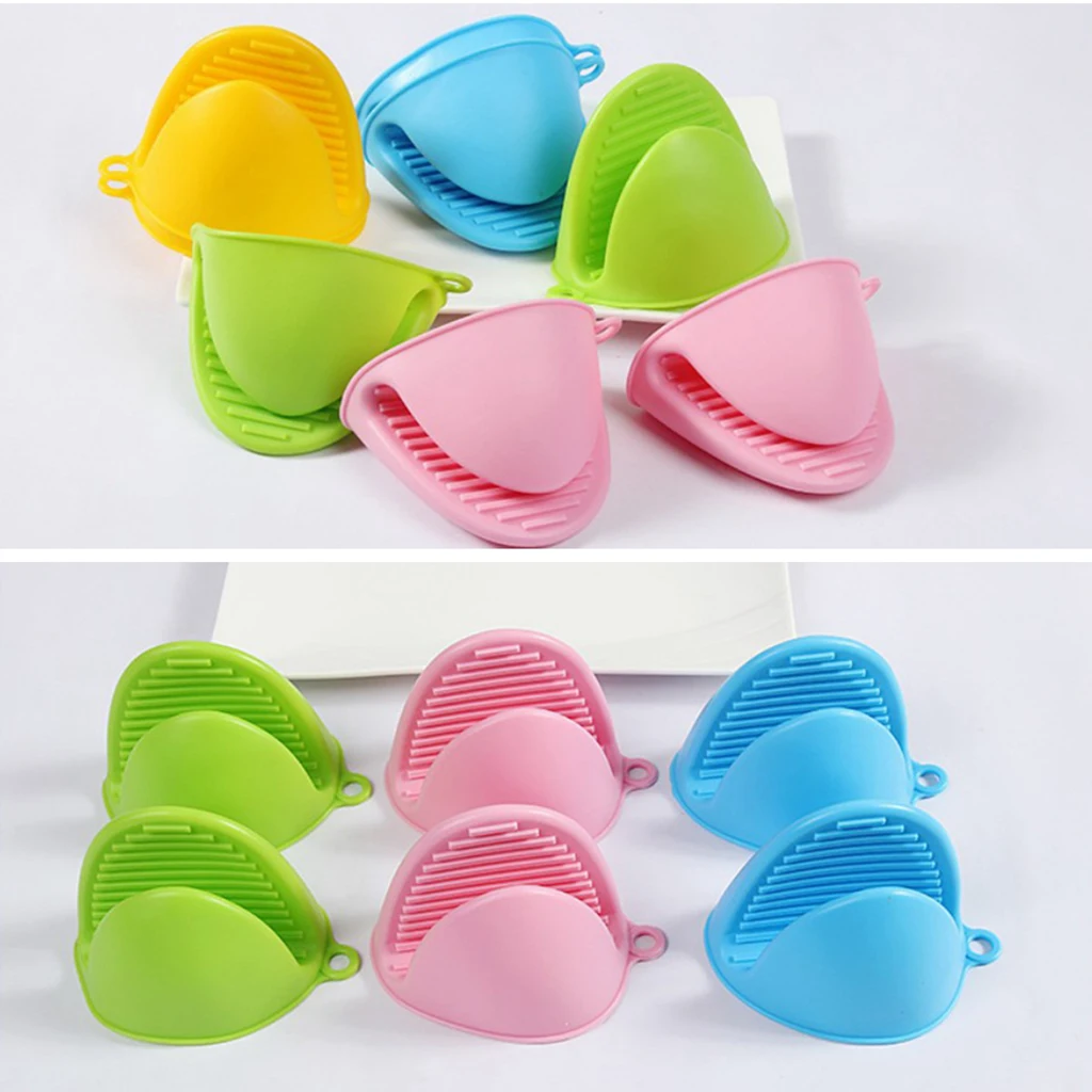 2 шт. кухонные силиконовые термостойкие перчатки зажимы изоляционные