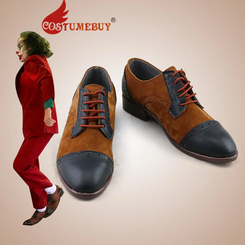 CostumeBuy Joker Arthur Fleck Joaquin Phoenix обувь для костюмированной вечеринки кожаные туфли