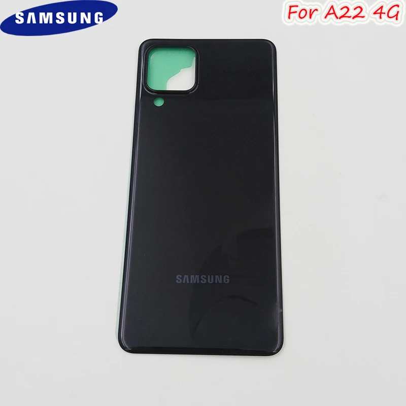 

Samsung A22 4G задняя крышка Пластиковый Чехол для батареи задняя панель Корпус для двери запасные части для Galaxy A225 и клейкая наклейка + логотип