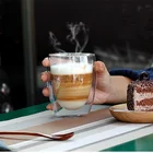 Термостойкая чайная чашка с двойными стенками, Набор чашек для пива и кофе, креативные чашки для здоровых напитков ручной работы, прозрачные чашки для напитков
