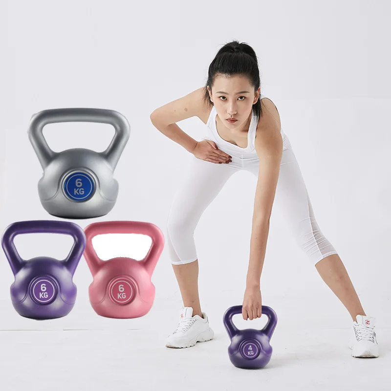 4 кг домашний тренажерный зал фитнес-гири Портативный Женский гантели с прочным
