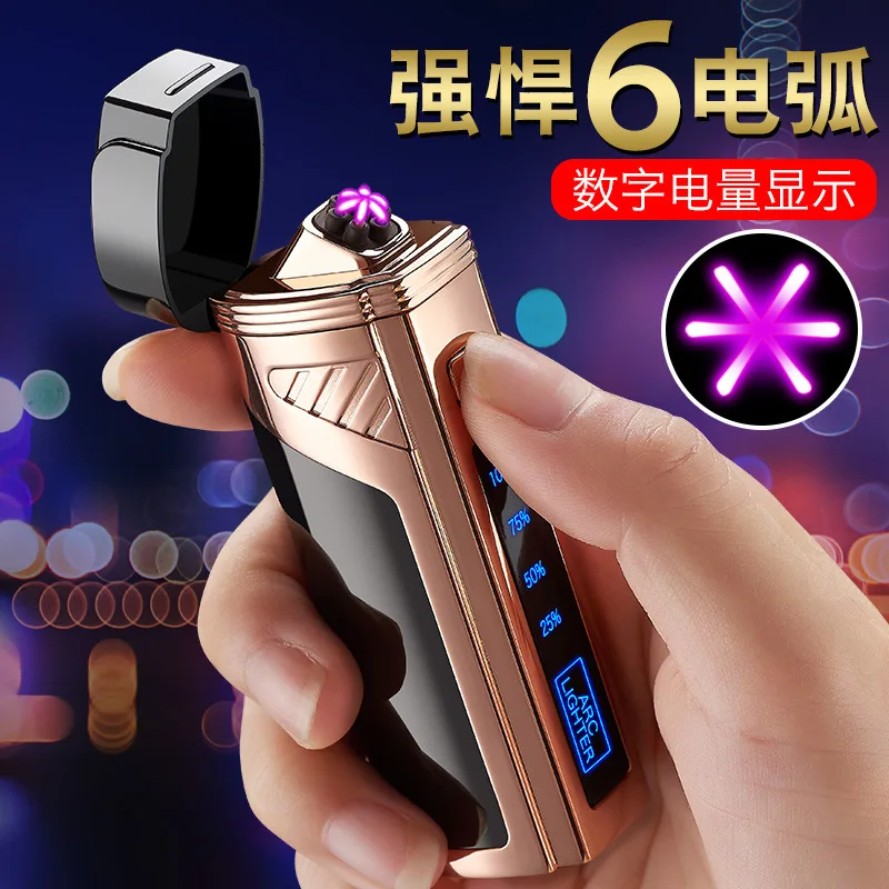 Новинка 2021 зажигалка с двойной дугой USB перезаряжаемая Электронная со