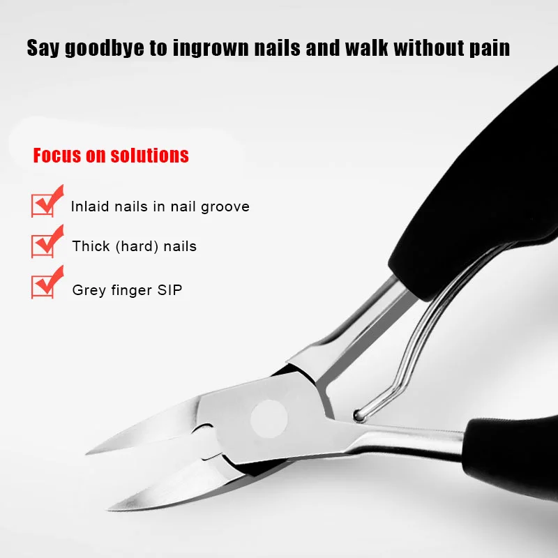 Профессиональные кусачки для ногтей с толстым носком Podiatry нержавеющая сталь