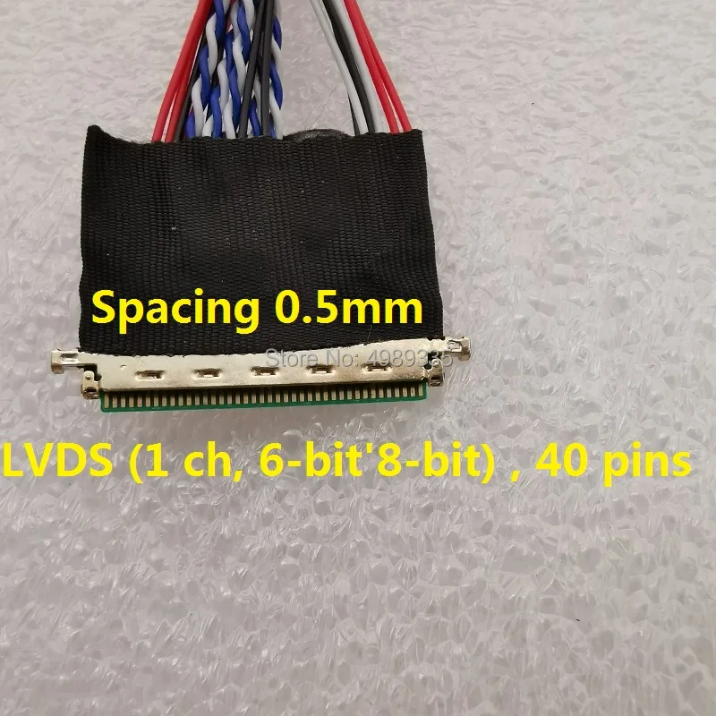 

Линия для ЖК-экрана LVDS 1 ch 6-bit 8-bit 40 pins Универсальная линия передачи данных длина 300 мм Шаг 0,5 мм