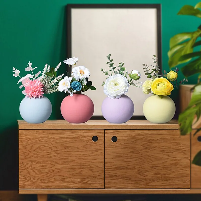 Модный керамический горшок для цветов бонсай скандинавский рабочий стол ваза